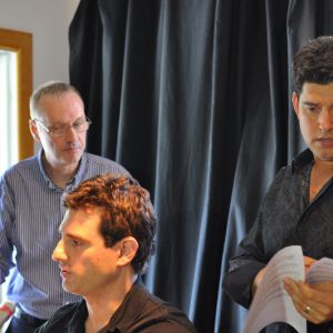 Danny with his two arrangers, Jason Teborek and Grammy Nominee Pete McGuinness. Photo courtesy of Jane Bacher